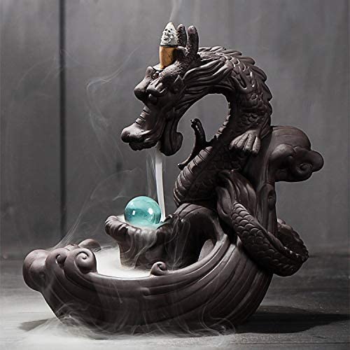 LED Luminous Ball Dragon Incense Waterfall