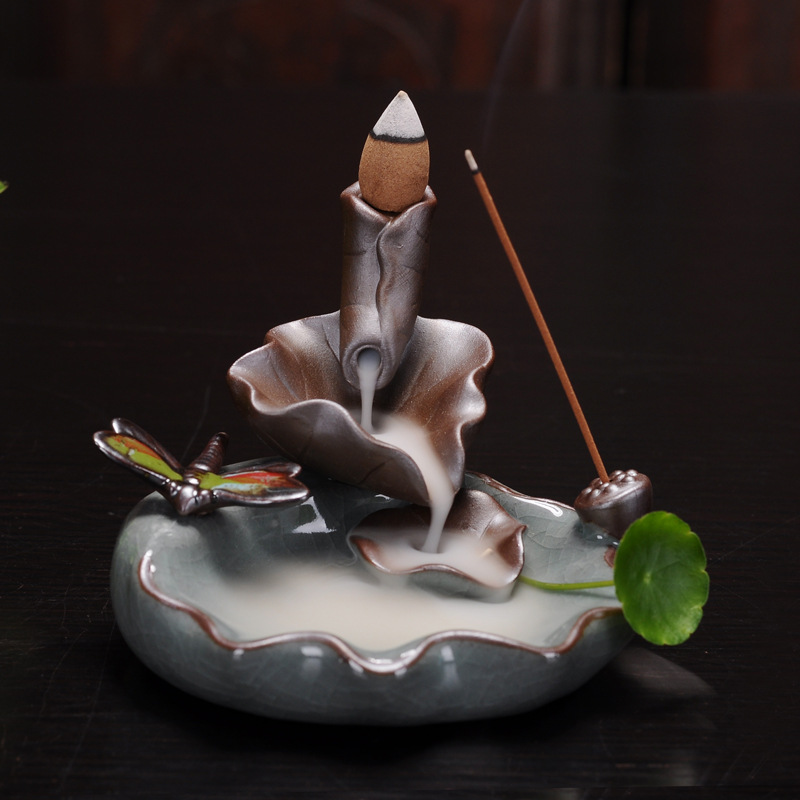 Lotus Incense With Dragonfly Waterfall 