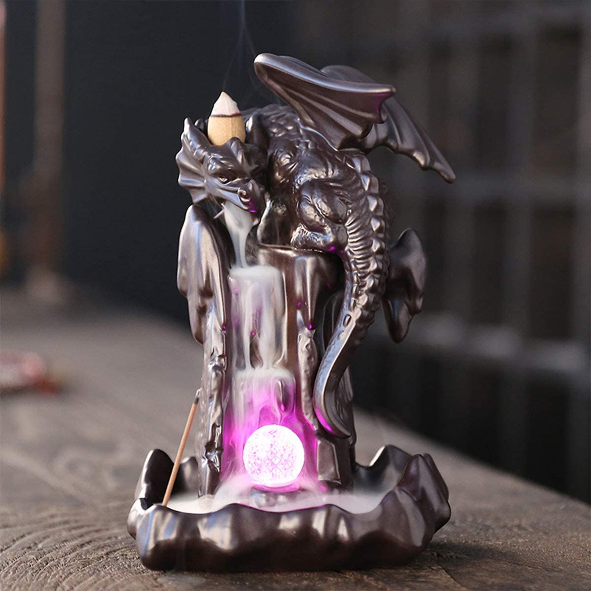 Flying Dragon Incense Burner - Built-in LED