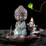 Buddha Incense Burner - with Cute Lotus