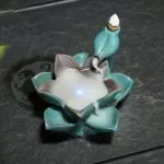 Incense Burner - LED Lotus Ceramic Backflow Waterfall Incense Holder
