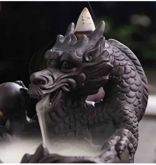 dragon incense burner backflow