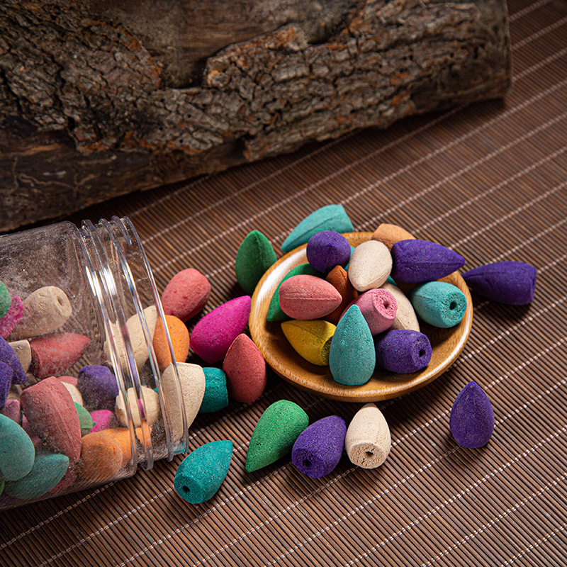 Backflow Incense Cones - Mixed Natural Scents, 200 PCS